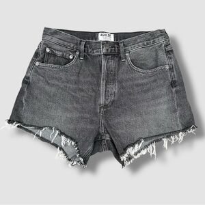 Agolde Micah Boyfriend Short High Waisted Frayed